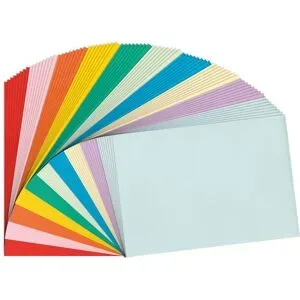 Tonzeichenpapier, bunt, 21 x 29,7 cm, 100 Blatt