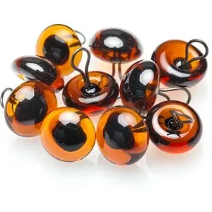 Hochwertige Glasaugen, 6 mm, 10 Stück