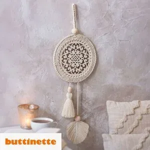 Häkelanleitung ? Häkel-Mandala aus buttinette Makramee-Garn Rope