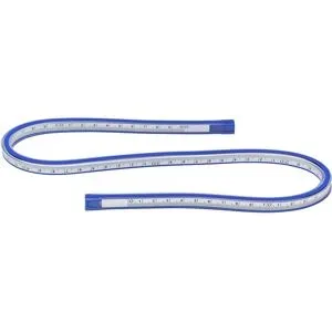 buttinette Kurvenlineal, flexibel, in cm-Einheit, Abmessung: 60 cm