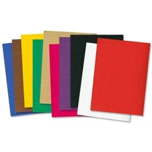 Wellpappe, bunt, 25 x 35 cm, 10 Blatt