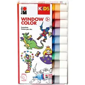 Marabu KiDS Window Color, 10x 25 ml