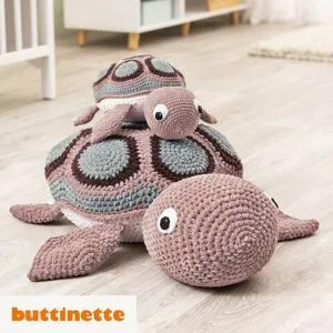 Häkelanleitung - Schildkröte aus Woll Butt Candy & Candy Fine