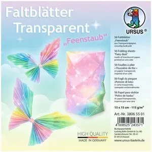 Ursus Transparentpapier-Faltblätter 
