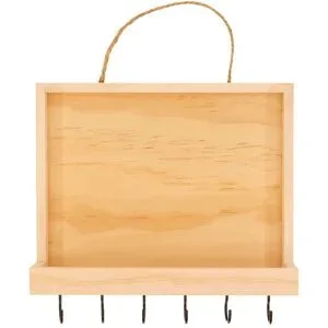 Schlüsselboard aus Holz, 25 x 6 x 20 cm