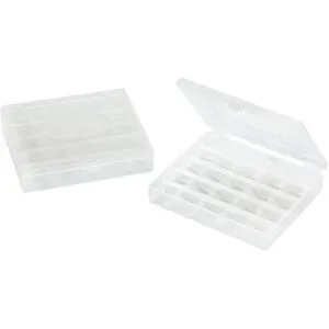 buttinette Spulenboxen, Größe: 10,5 x 12 x 2,5 cm, Inhalt: 2 Stück für jeweils 25 Unterfadenspulen