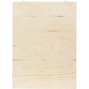 Holz-Schild, eckig, 40 x 55 cm