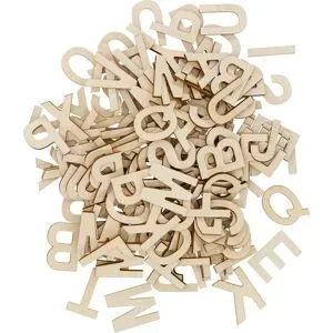 Holz-Buchstaben, 5 cm, 120 Stück
