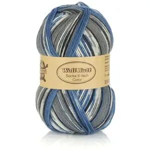 Woll Butt Socke 6-fach Color