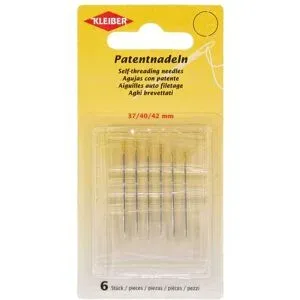 Kleiber Patentnadeln, 0,75?0,88 mm, Länge: 37?42 mm, 6 Stück