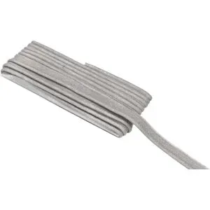 buttinette Baumwoll-Paspelband, hellgrau, 2,4 mm Ø, 5 m