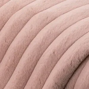 Fellimitat mit Rippen, rosé, 3,5 cm breite Rippe