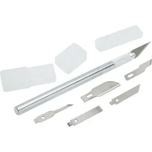 buttinette Präzisionsmesser, 1 Messer mit 6 Klingen