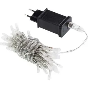 LED Lichterkette mit Eurostecker, 50 Birnchen
