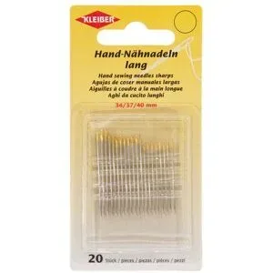 Kleiber Nähnadeln, Stärke: 0,6?0,75 mm, Länge: 3,4?4 cm, 20 Stück