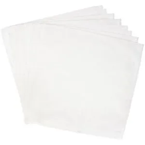 buttinette Stoffservietten, weiß, 45 x 45 cm, 8 Stück