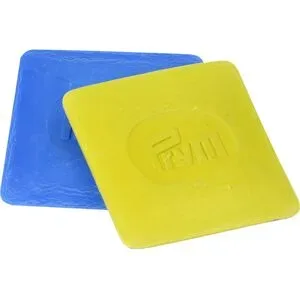 Prym Schneiderkreide, Farbe: blau und gelb, Größe: 5 x 5 cm, Inhalt: 2 Stück