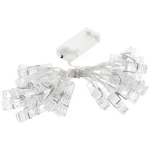 LED-Lichterkette mit Klammern