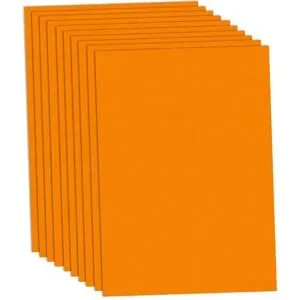 Fotokarton, orange, 50 x 70 cm, 10 Blatt