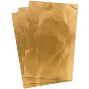 folia Prägefolie, gold, 18,5 x 29 cm, 3 Blatt