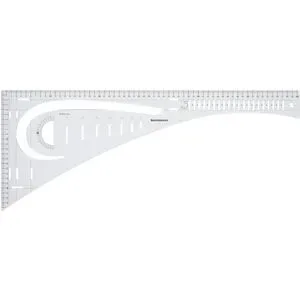 buttinette Schneiderlineal, in cm-Einheit, Größe: 60,5 x 24,6 cm