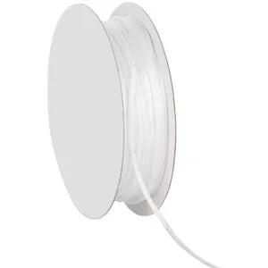 Satinkordel, weiß, 2 mm, 20 m