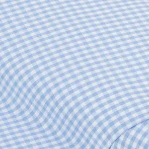 Buntgewebtes Vichykaro 5 x 5 mm, hellblau/weiß