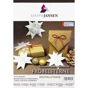 Transparentpapierstreifen-Set Fröbelsterne 