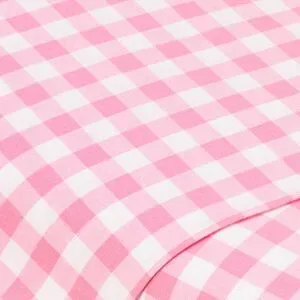 Buntgewebtes Vichykaro 1 x 1 cm, rosa/weiß