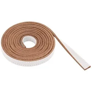 Lederband, weiß, 10 mm, 1,5 m