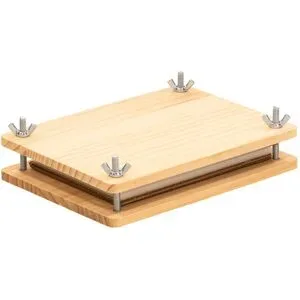 Blumenpresse aus Holz, 20,3 x 15 cm