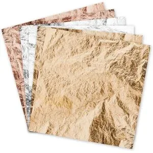 Deco-Metall Set, 9 x 9 cm, 3 Farben, 6 Blatt