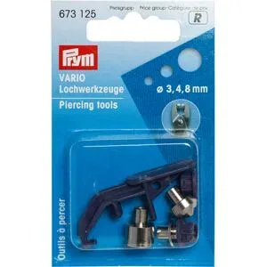 Prym Lochwerkzeuge für Lochgröße: 3, 4 und 8 mm Ø