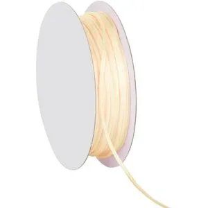 Satinkordel, creme, 2 mm, 20 m
