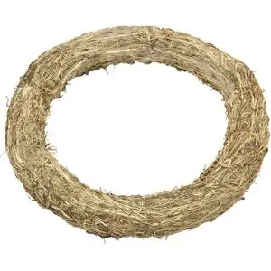 Strohkränze, 40 cm Ø, 2 Stück