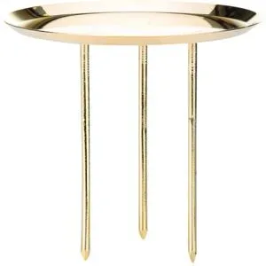 Kerzenhalter, gold, 8 cm Ø, 4 Stück