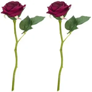 Rosen, dunkelrot, 30 cm, 2 Stück