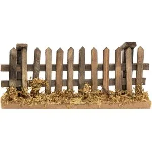 Zaun aus Holz, 12,5 x 2,5 x 5,5 cm