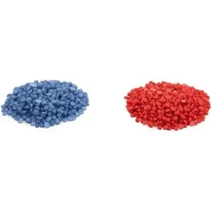 Färbepastillen, blau/rot