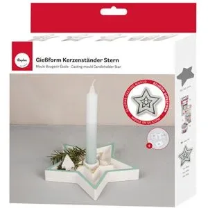 Silikon Gießform Kerzenständer 