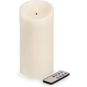 LED Outdoor Kerze, mit Timer, creme, 20 x 10 cm