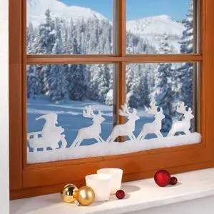 Weihnachtliche Fensterdeko 