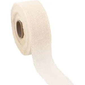Baumwollband mit Fransen, natur, 5,5 cm, 20 m