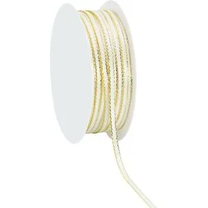 Satinband, creme-gold, 3 mm, 20 m