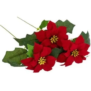 Weihnachtsstern, rot, 33 cm