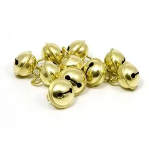 Messingschellen, 15 mm Ø, 10 Stück