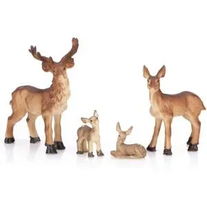 Hirsch-Familie, 2,5?6,5 cm, 4-teilig