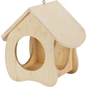 Vogelfutterhaus aus Holz, 29 x 18,5 x 26 cm