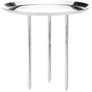 Kerzenhalter für, silber, 8 cm Ø, 4 Stück
