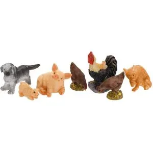 Bauernhof-Tiere, 1,5?4 cm, 7-teilig